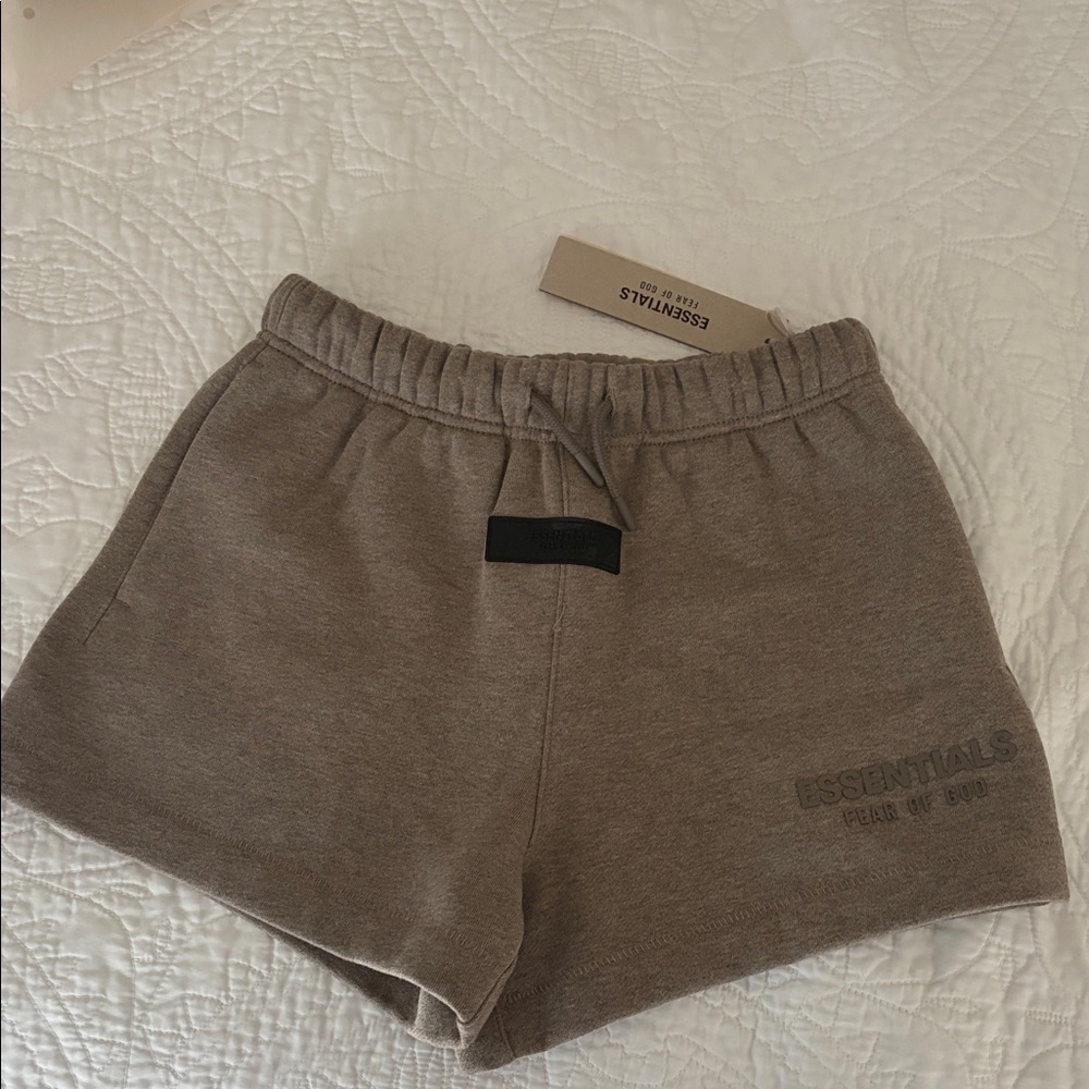 Essentials Fear of God Youth Heather Grey Casual Shorts